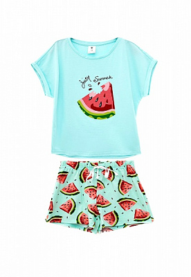 Комплект для девочек Роза р.128 мятный 210224 