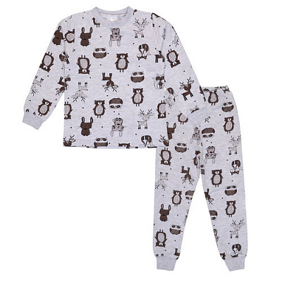 Піжама дитяча для хлопчиків Татошка р.122 сірий 0102202лж