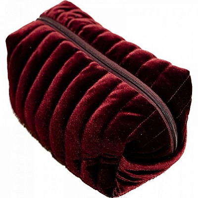 Косметичка Organize Косметичка бархатная Organize 24*13*13 см (бордо) бордовый 