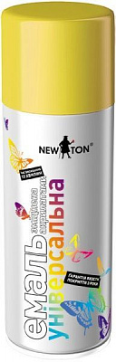 Эмаль аэрозольная New Ton RAL 1016 желто-лимнонный глянец 400 мл