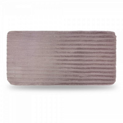 Килимок для ванної кімнати Dariana Еко-хутро Страйп 60х120 см пастельно-рожевий