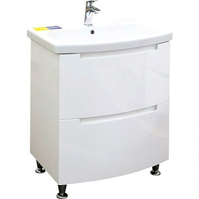 Тумба підлогова Aqua Rodos HeadWay під умивальник East 70 біла