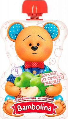 Пюре Bambolina Яблоко 90 г 4813163002141 