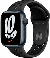 Смарт-годинник Apple Watch Nike Series 7 GPS 41mm midnight AluminiumCasewithAnthracite/BlackNikeSportBand (MKN43UL/A)