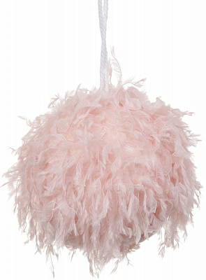 Куля новорічна Shunda пінопластиковий 100 мм рожевий SDA212910PK