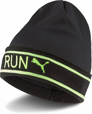 Шапка Puma Classic Running Cuff Beanie 02346801 OS черный