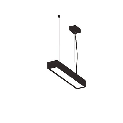 Светильник светодиодный E.NEXT Geometric Line 22 Вт опал черный 4000 К ED001.3311.840.A010 