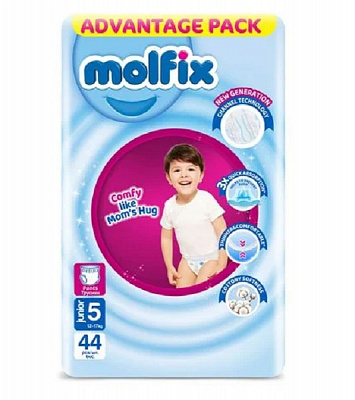 Подгузники-трусики Molfix 5 12-17 кг 44 шт.
