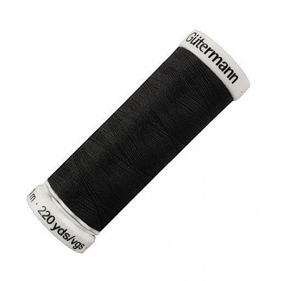 Нитки Gutermann Sew All №100 200 м 748277 колір 000