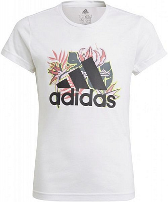 Футболка Adidas G UP2MV TEE GM8376 140 белый