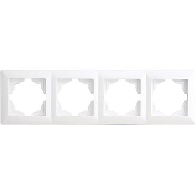 Рамка четырехместная Gunsan VISAGE универсальная белый VS 28 11 145