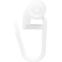 Крючки Gardinia роликовые для потолочного карниза 100 шт наборной белый 