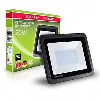 Прожектор Eurolamp 6000 K 50 Вт IP65 черный LED-FL-50/6(black) 