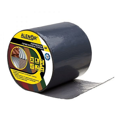 Лента герметизирующая Alenor BF бутиловая 150 мм x 3 м графитовая