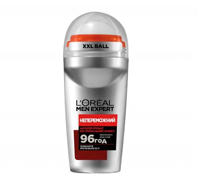 Дезодорант-антиперспирант для мужчин L'Oreal Paris Men Expert Непобедимый (шариковый) 50 мл