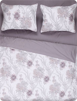 Комплект постільної білизни Platinum Satin Crisantemo 2.0 рожевий Cogal