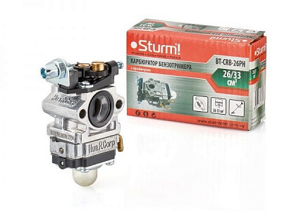 Карбюратор Sturm с праймером для бензотримеров 26-33 куб.см BT-CRB-26PH