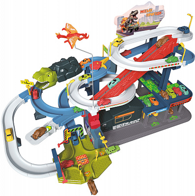 Ігровий набір ZIPP Toys Dino автотрек-вулкан електричний (8 машинок) 532.01.29