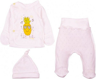 Комплект детской одежды Маленькие люди 342-125 белый р.56 