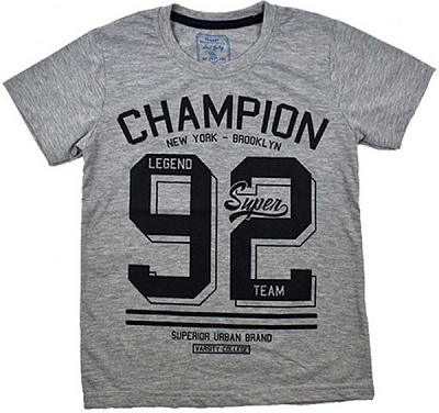 Дитяча футболка Macca Boy р.104 світло-сірий меланж 9000