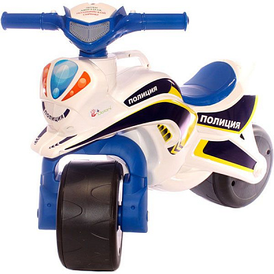 Чудомобіль Doloni Toys Мотобайк білий 0139/51