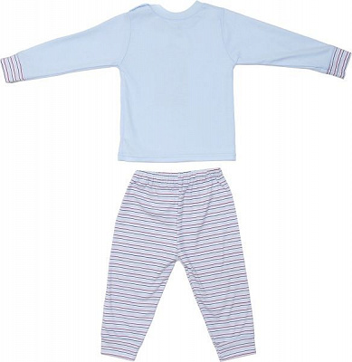 Пижама детская Фламинго Полоска р.92 голубой 613-222-9 