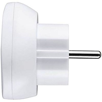 Адаптер туристичний USA to Europe із заземленням 1 гн. білий 70059