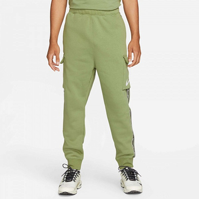 Брюки Nike REPEAT SW FLC CARGO PANT DX2030-334 р. S зеленый
