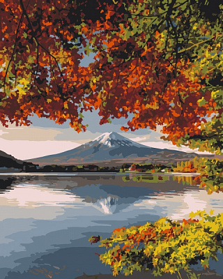 Картина по номерам Фудияма осенью 40х50 см ArtCraft 