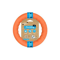 Игрушка для собак PitchDog кольцо для апортировки d 20 см оранжевое