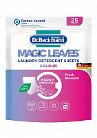 Серветки для машинного прання Dr. Beckmann Magic Leaves для прання кольорових тканин 25 шт. 