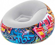 Кресло надувное Bestway Graffiti 112х112 см разноцветный