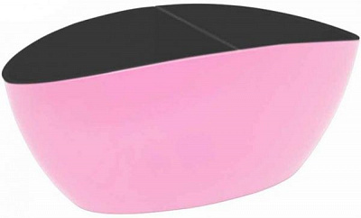 Вазон пластиковий Алеана Каное зі вставкою овальний світло-рожевий