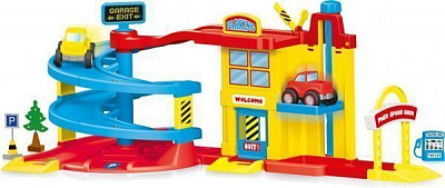 Гараж Dolu для машинок с механическим лифтом 5152