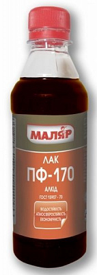 Лак ПФ-170 Маляр глянец 0,27 л бесцветный