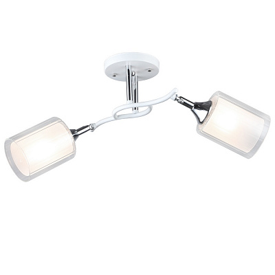 Люстра потолочная Victoria Lighting 2x60 Вт E27 белый Despise/PL2 white