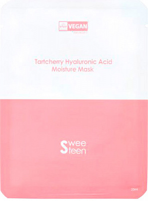 Маска тканинна для обличчя Sweeteen Tartcherry Hyaluronic Acid Moisture 25 мл 1 шт.