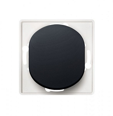 Механізм вимикача прохідний одноклавішний Aling-Conel Eon без підсвітки 16 А 250В чорний глянець E608.E