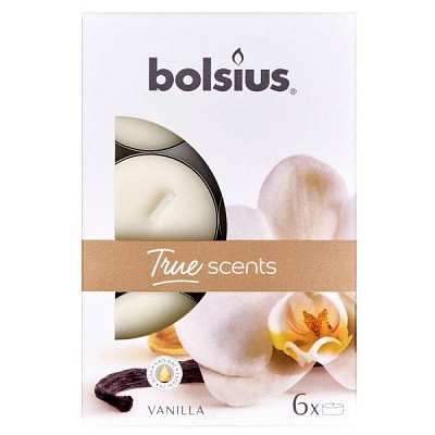 Набор свечей 4:00 Ваниль, 6шт / уп Bolsius