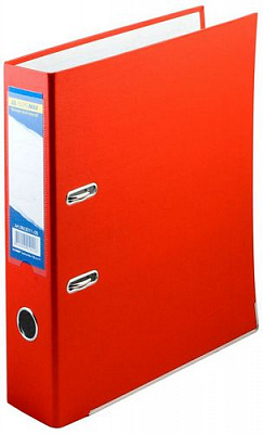 Папка-регистратор LUX односторонняя JOBMAX А4 70мм PP красная сборная BM.3011-05c Buromax