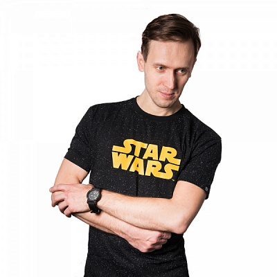 Футболка для хлопчиків Star Wars Neppy р.170-176 чорний 5908305221258