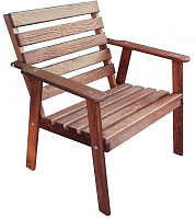 Кресло ДРЕВ-Ко деревянное коричневый 