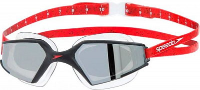 Окуляри для плавання Speedo AQUAPULSE_MAX_MIR_V3_AU 8-11766C730 one size сірий із червоним