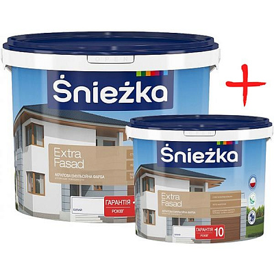 Комплект Sniezka Extra Fasad 10 л + 3 л