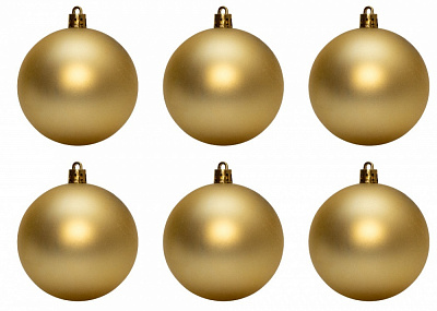 Набор елочных шаров 892234 d 80 мм 6 шт./уп.