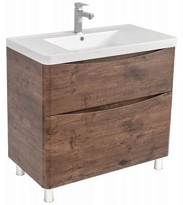 Тумба напольная Aqua Rodos Vista каштан с умывальником Ваr 90 см