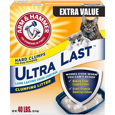 Наполнитель для кошачьего туалета Arm&Hammer Ultra Last ароматизированный 18,14 кг