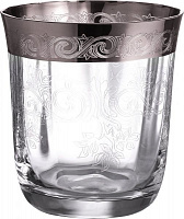 Набор стаканов низких San Marco 330 мл 6 шт. платина CreArt