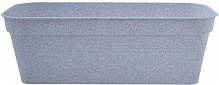 Ящик балконный Алеана Глория прямоугольный 9л белый флок (115081) 