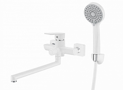 Змішувач для ванни Silver Kami PL L350 білий з/акс. SLNY0894WH